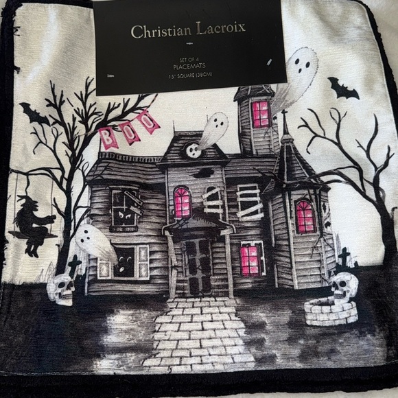 Christian lacroix set of eight placemats so beautiful new with tags - Picture 1 of 9